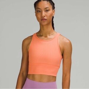 Lululemon Power Pivot Ribbed Tank Top - Golden Apricot